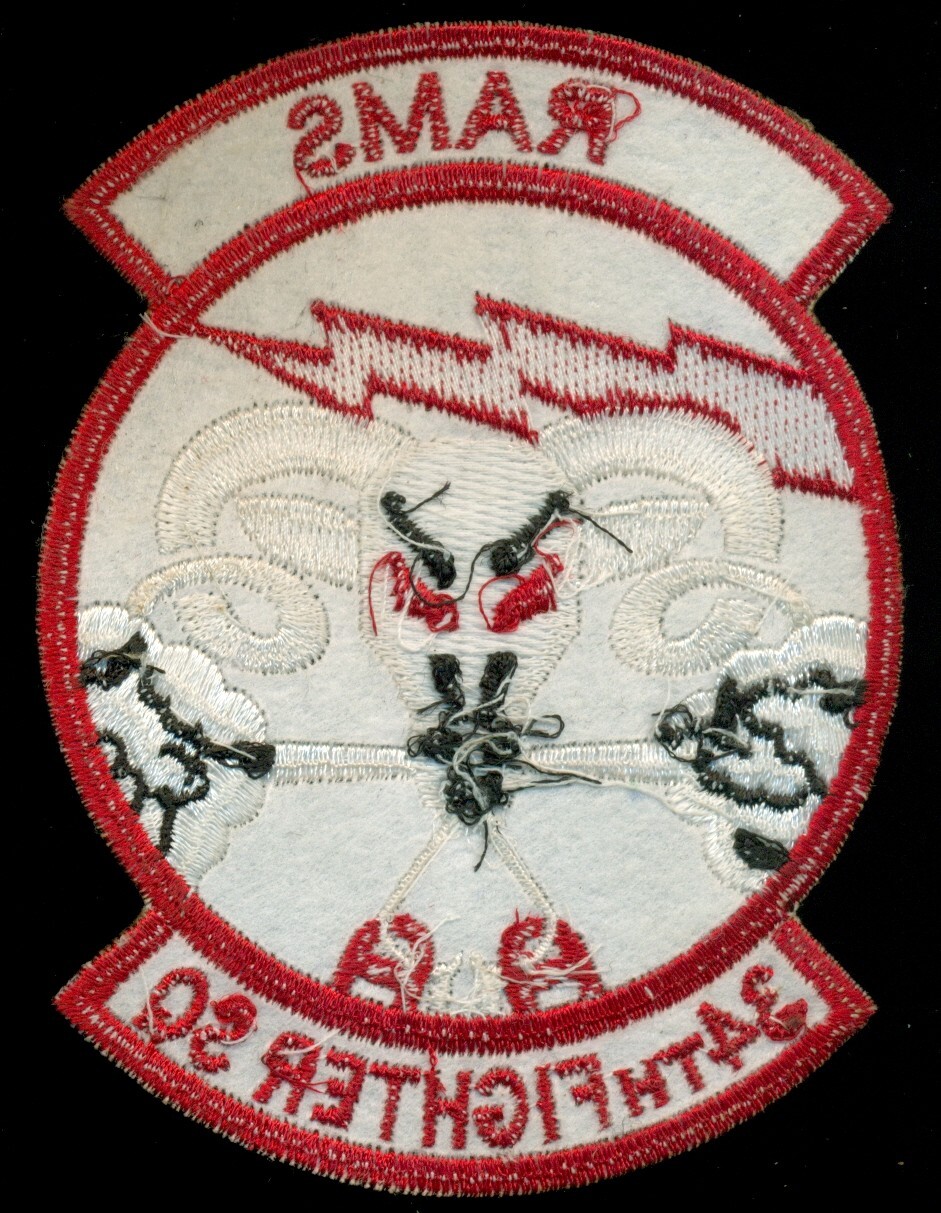 USAF 34th Fighter Squadron RAMS Patch K-7