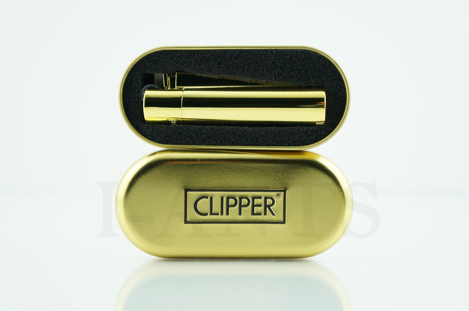 1x Full Size Refillable Regular Flame Metal Clipper Lighter With Gift Box!