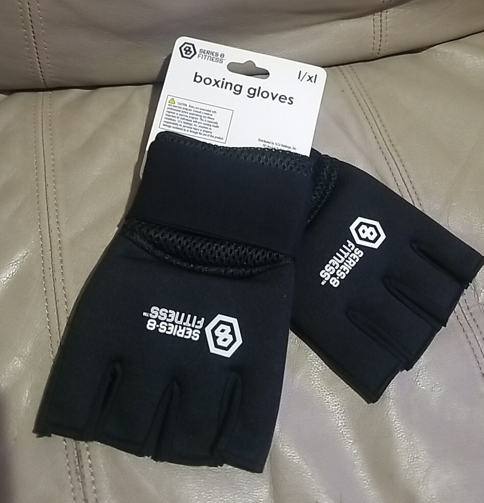 Series 8 Fitness Gloves I/Xl  Black Helps Protect Hands & Improves Grip N1
