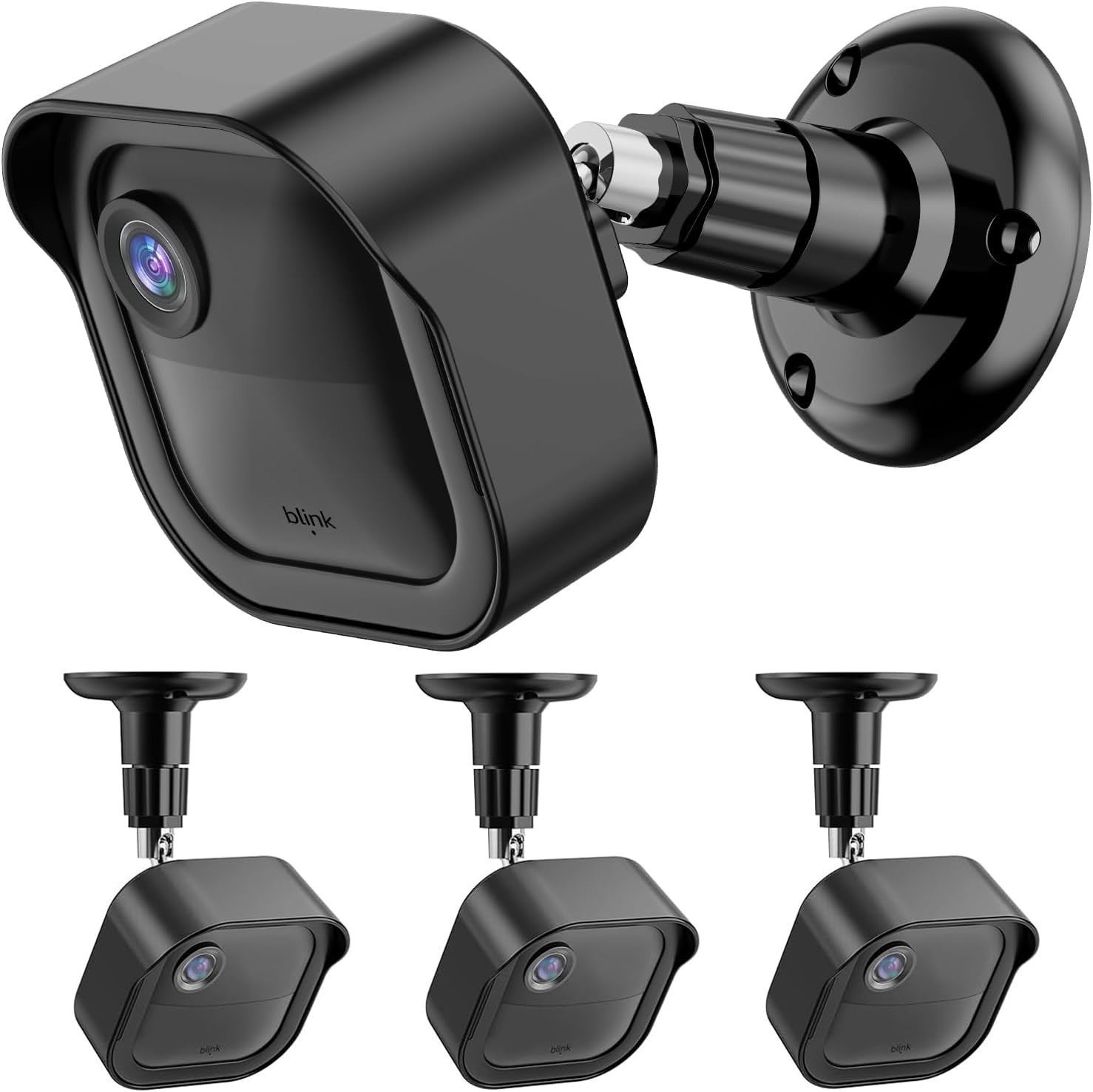 Wall Mount Bracket for 3 Pack (For the 4th & 3rd Gen & 2K+ new model), Black