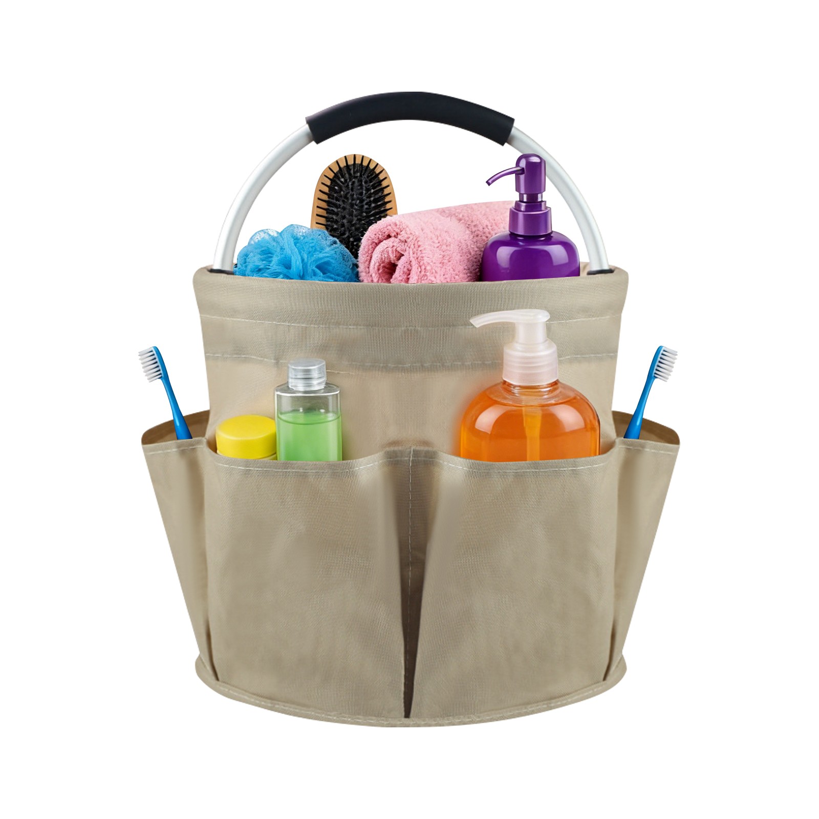 Foldable Cleaning Caddy, Portable Beach Basket, Multifunctional Storage Basket -