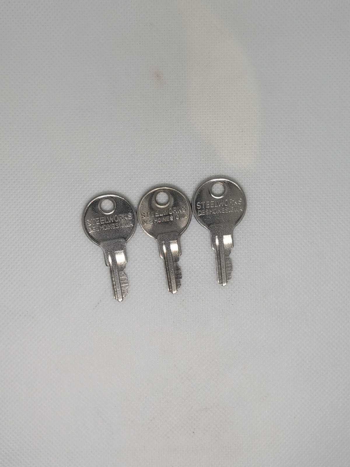 Lot Of 3 Steelworks Keys.   Keyed Alike