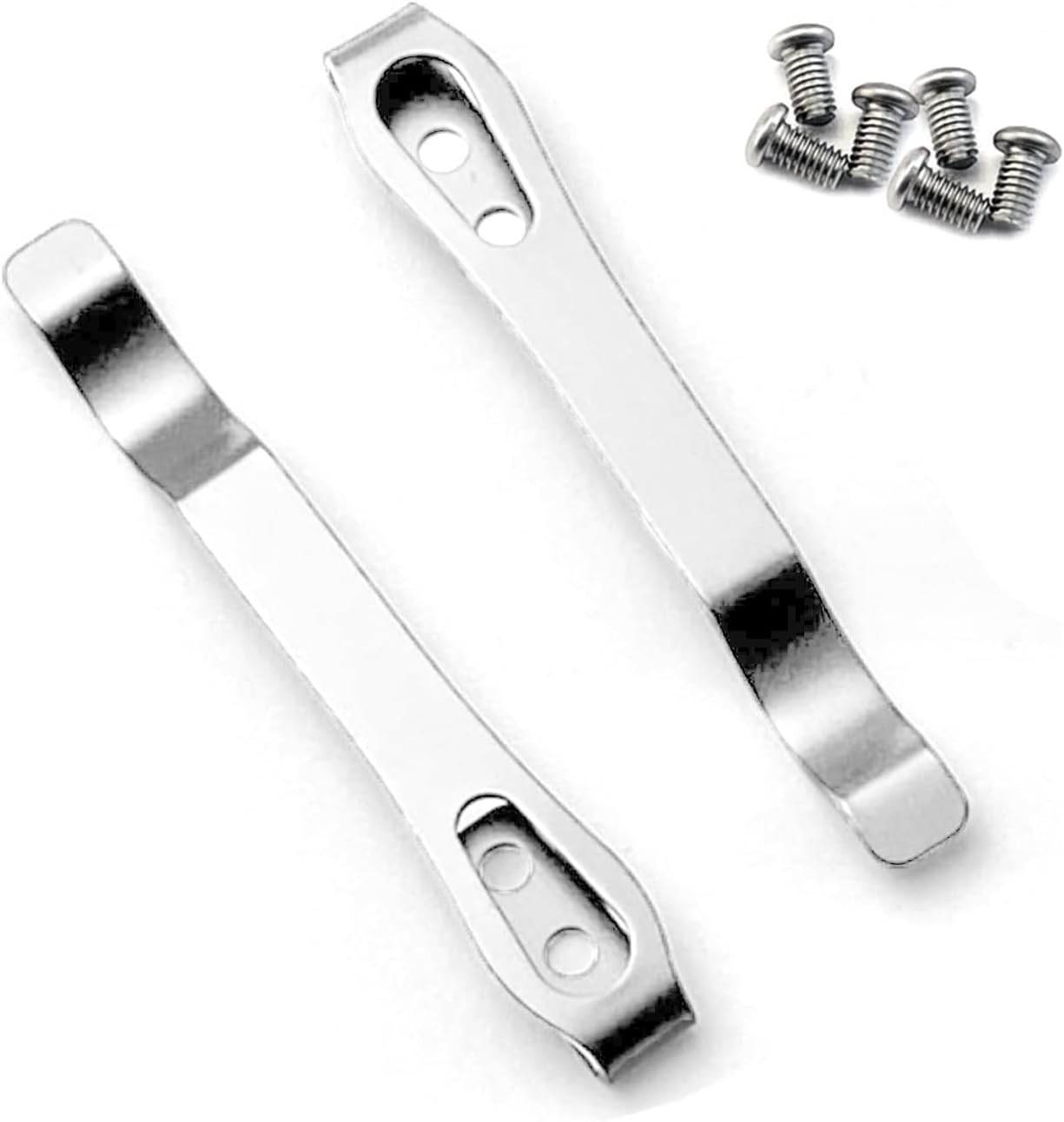 2 Pack Knife Pocket Clip Deep Carry Pocket Clip Replacement for EDC Knife Recess