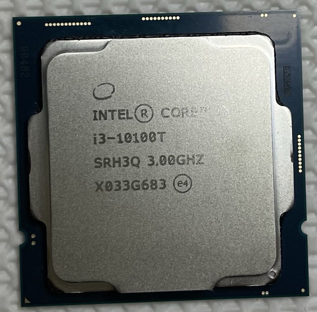 Intel Core i3-10100T 10th Gen 3.0GHz 4-Cores 6MB LGA1200 Desktop CPU 35W SRH3Q
