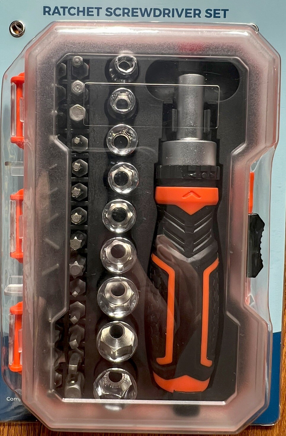 37 Piece Ratchet Screwdriver And Socket Set New