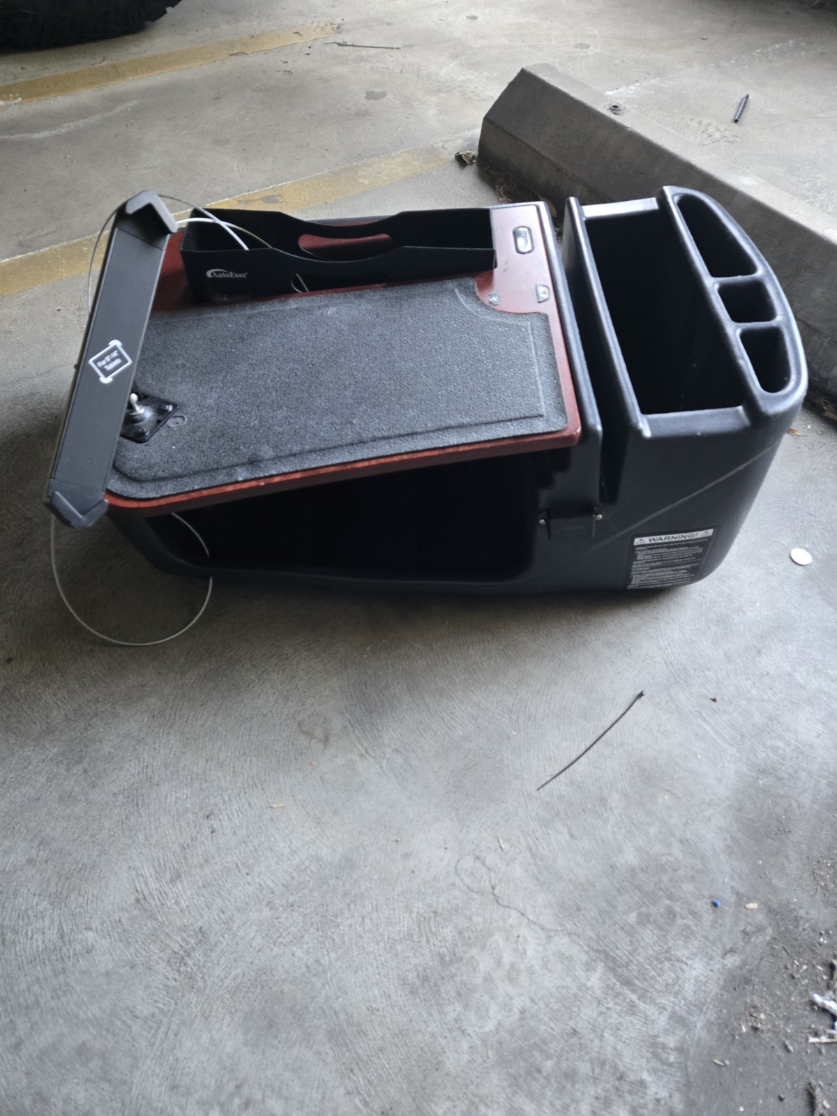 Vehicle Desk With Locking Tablet Mount