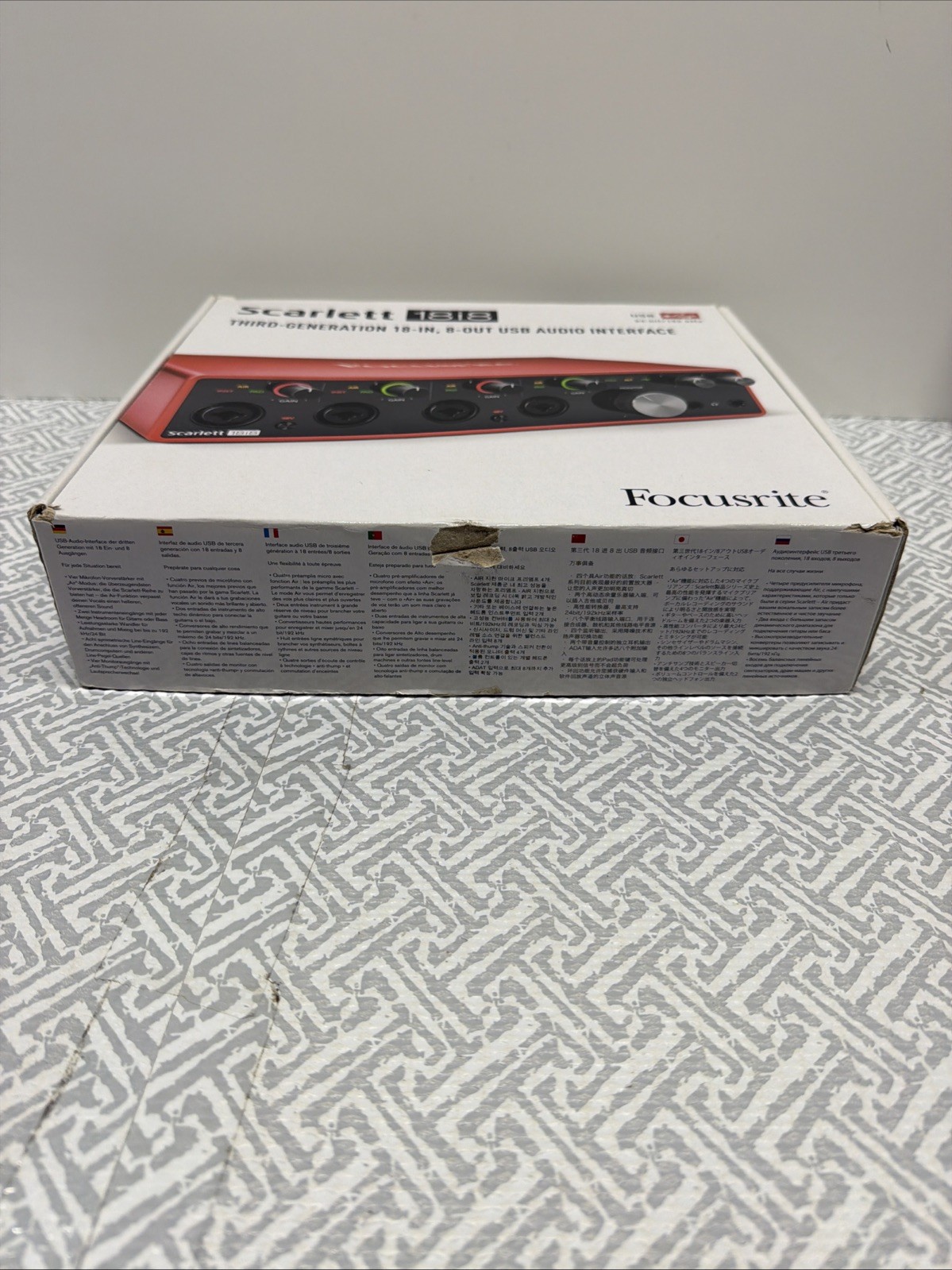 Focusrite Scarlett 18i8 (3rd Gen) USB Audio Interface - Complete Open Box CIB