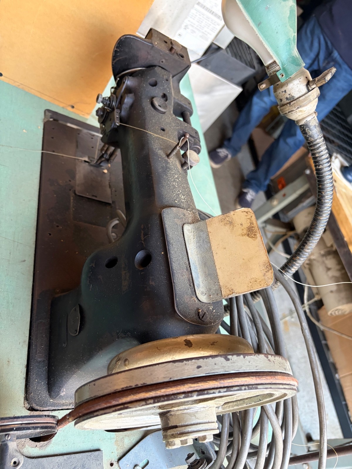 Singer Heavy Duty/Industrial Sewing Machine with extras