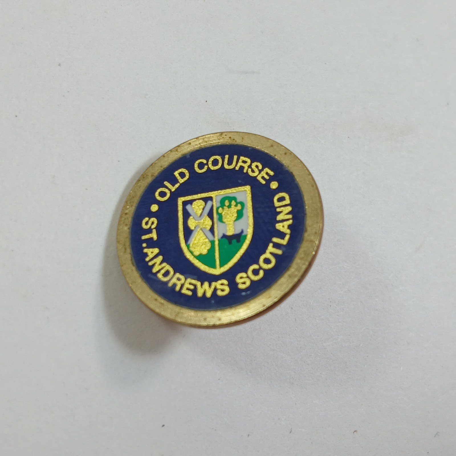 ST. ANDREWS OLD COURSE, SCOTLAND, Coin style Ball Marker, Original Beauty.