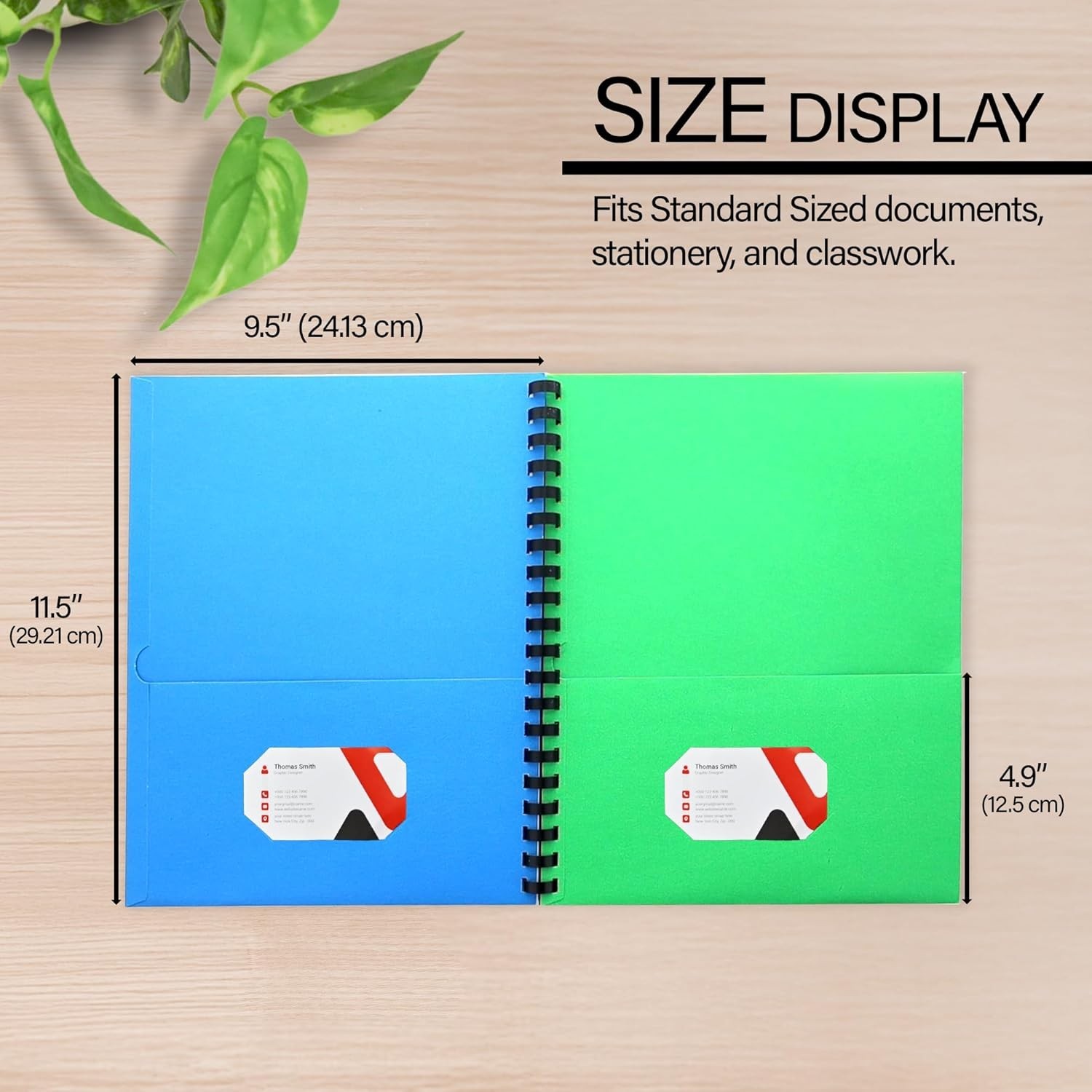 Complete Your Workspace: 12 Assorted 8-Pocket Folders for School & Office Use