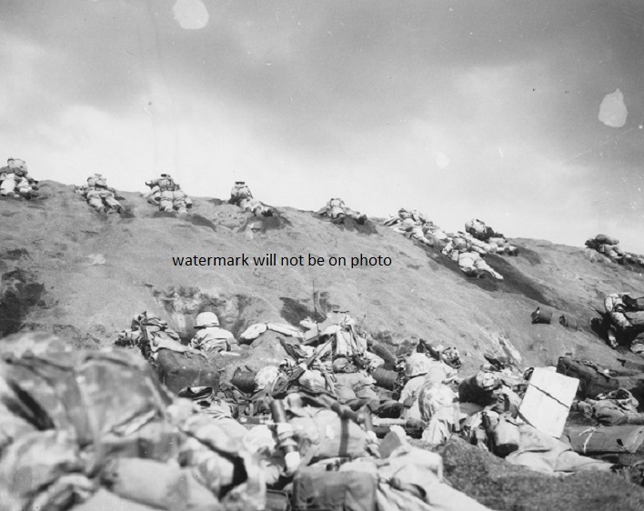 Marines of the 5th Division Red Beach Iwo Jima 8"x 10" World War II 2 Photo 447