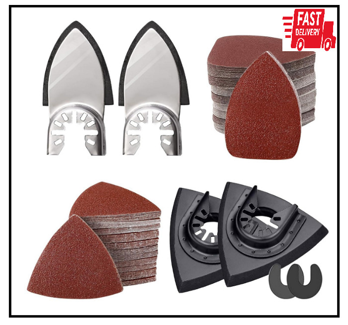 206Pcs Oscillating Tool Detail Sanding Pads Kit 2Pcs Triangle Sanding Pads 2Pc