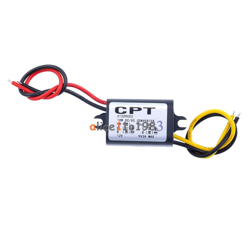DC DC Converter 12V Step Down to 9V 2A 15W Power Supply Module Waterproof