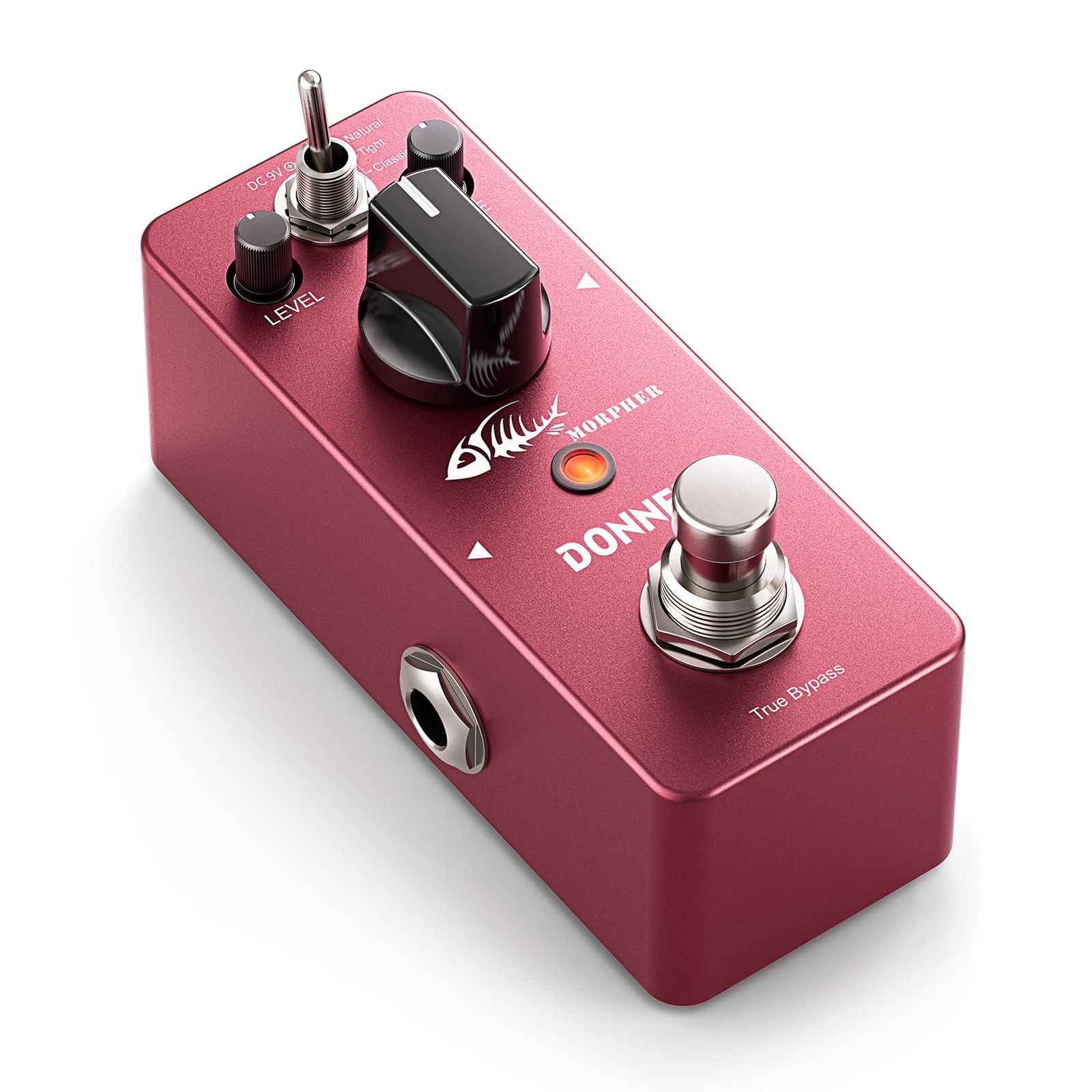 Donner Distortion Guitar Pedal, Morpher Mini mini, Red