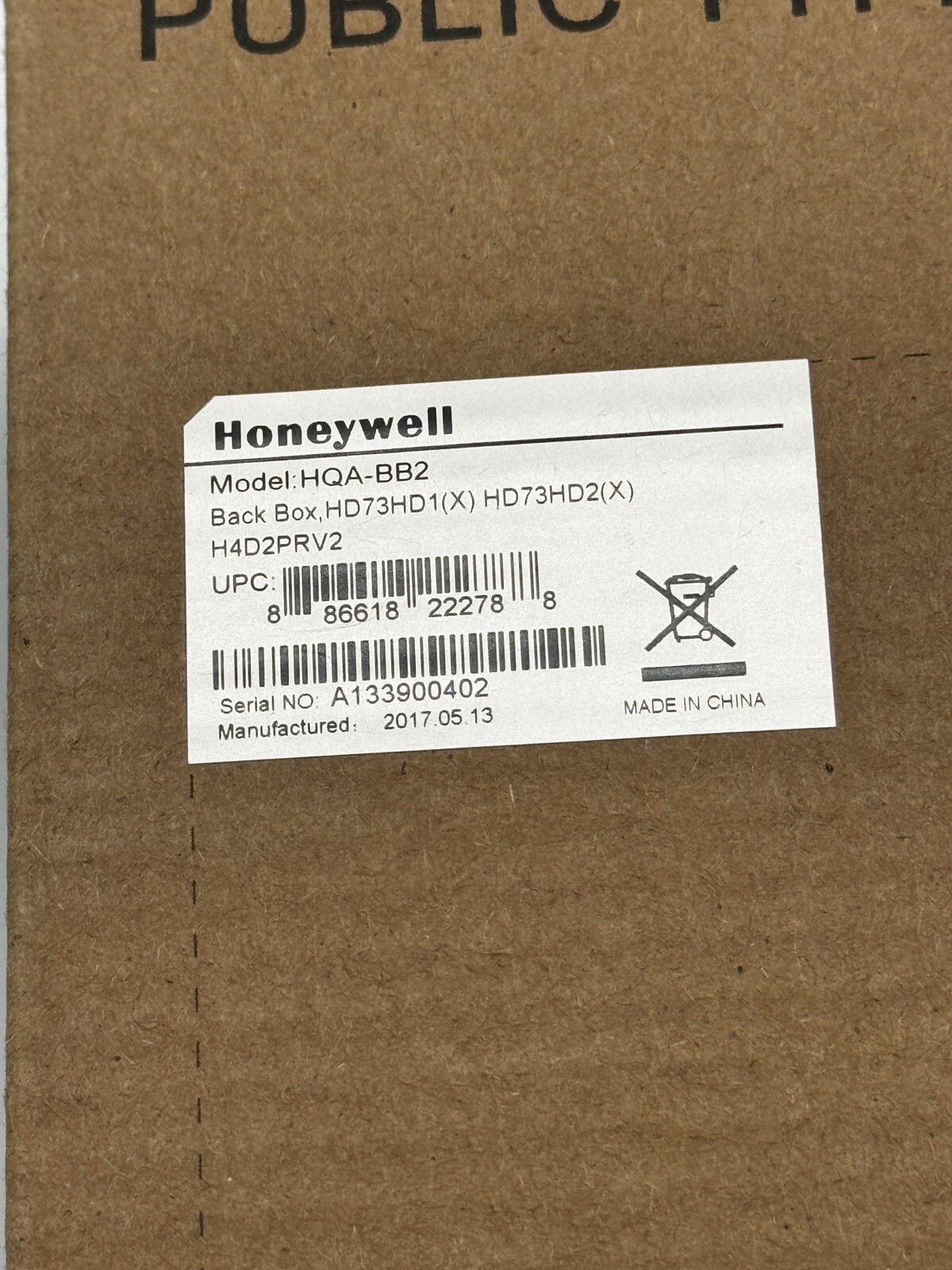 Honeywell Junction Box HQA-BB2 New Open Box Electrical White
