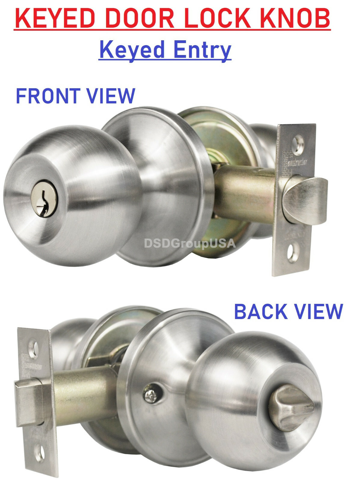 Constructor Chronos Entry Passage Privacy Dummy Knob Handle Door Lock Set SN