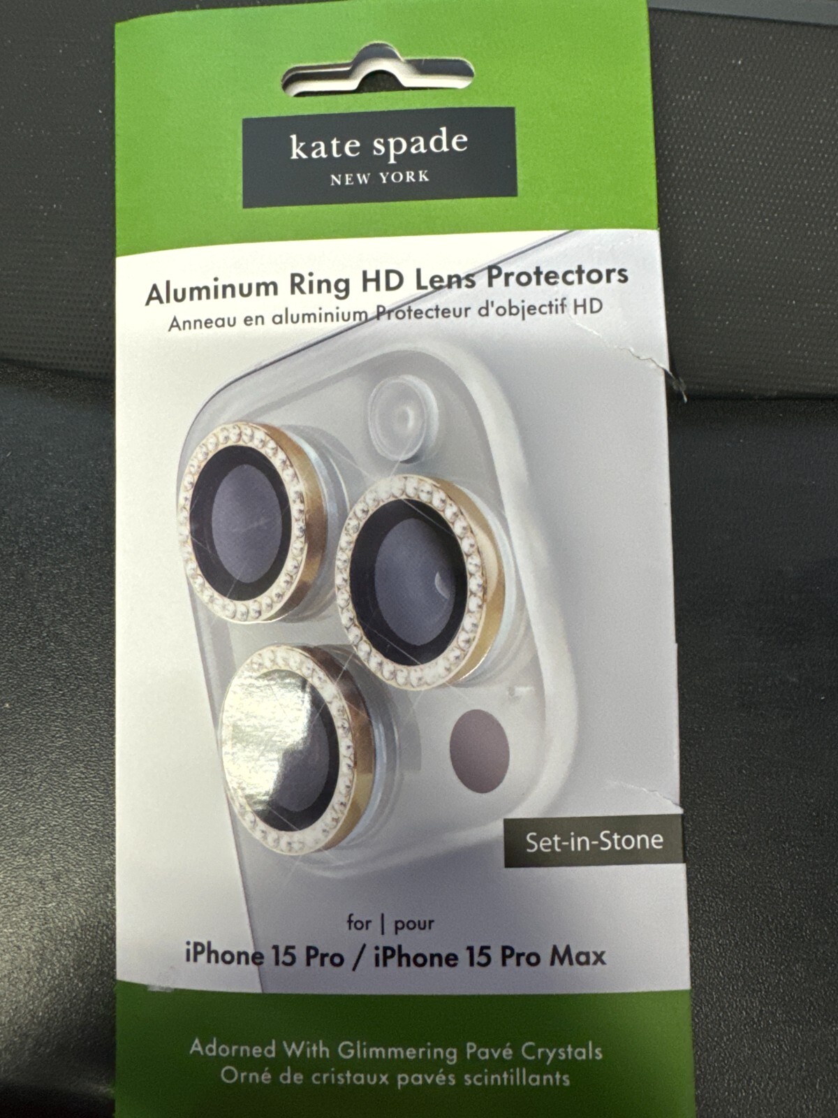 kate spade new york Aluminum Ring Lens Protectors for iPhone 15 Pro / 15 pro max