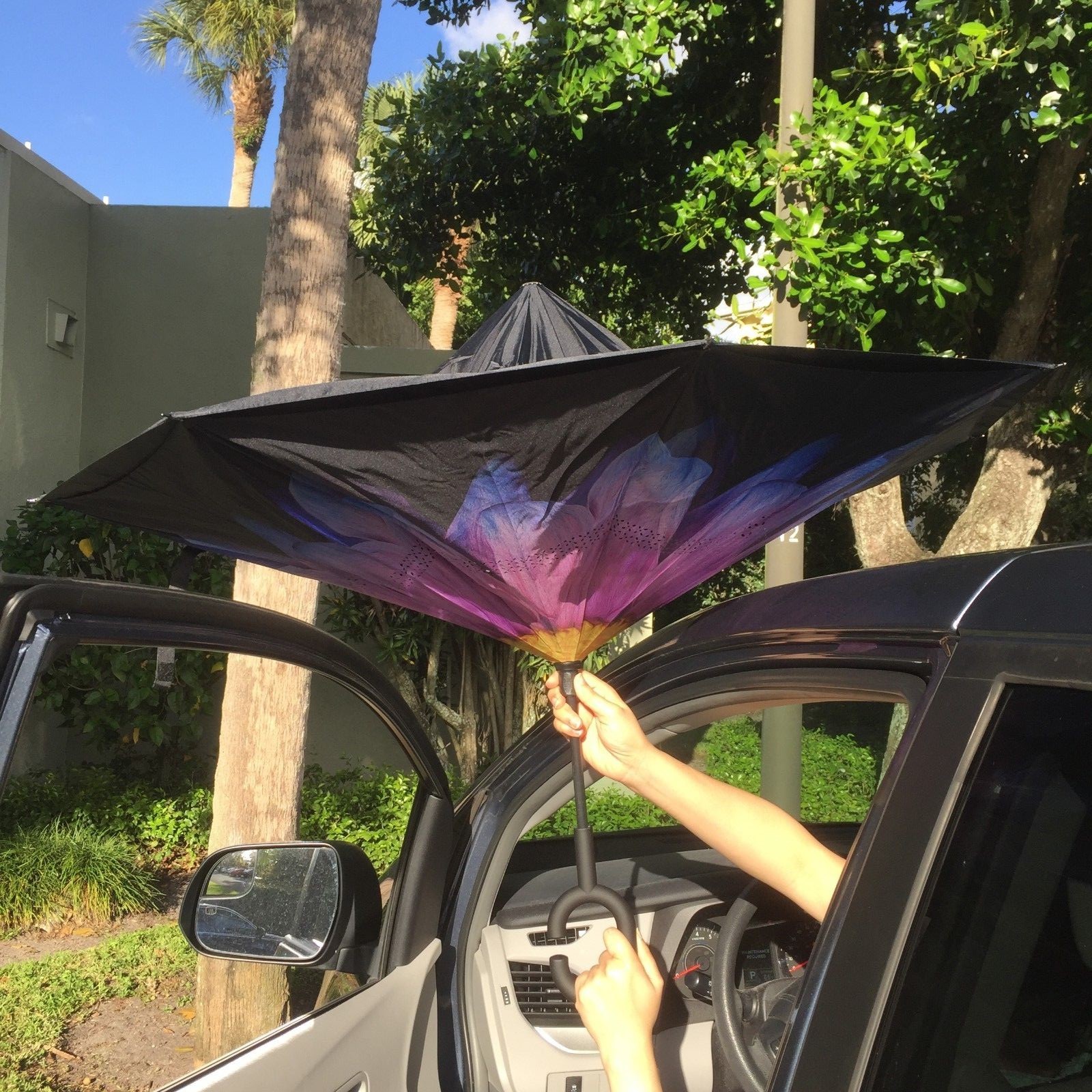 C-Handle Inverted Inside-Out/Upside Down/Reverse Opening Umbrella 20% Off