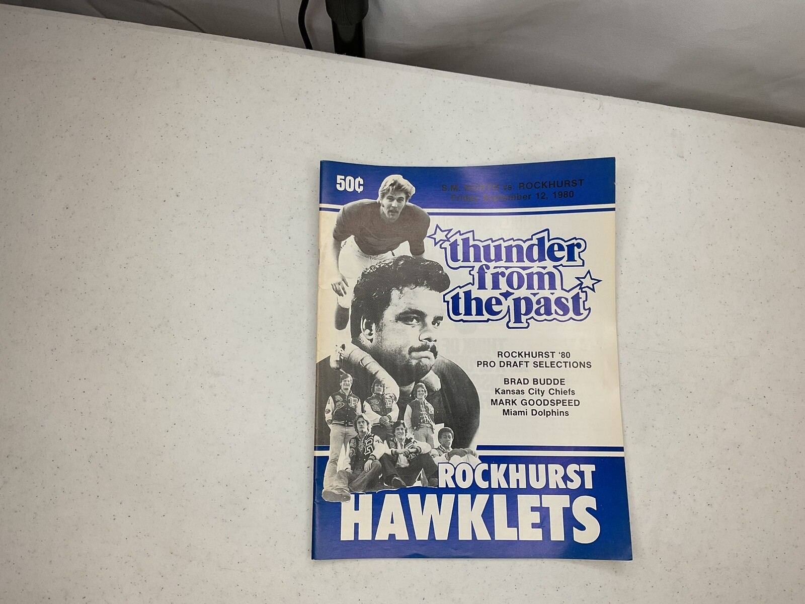 1980 Rockhurst Hawklets Football Program SM North Brad Budde Mark Goodspeed