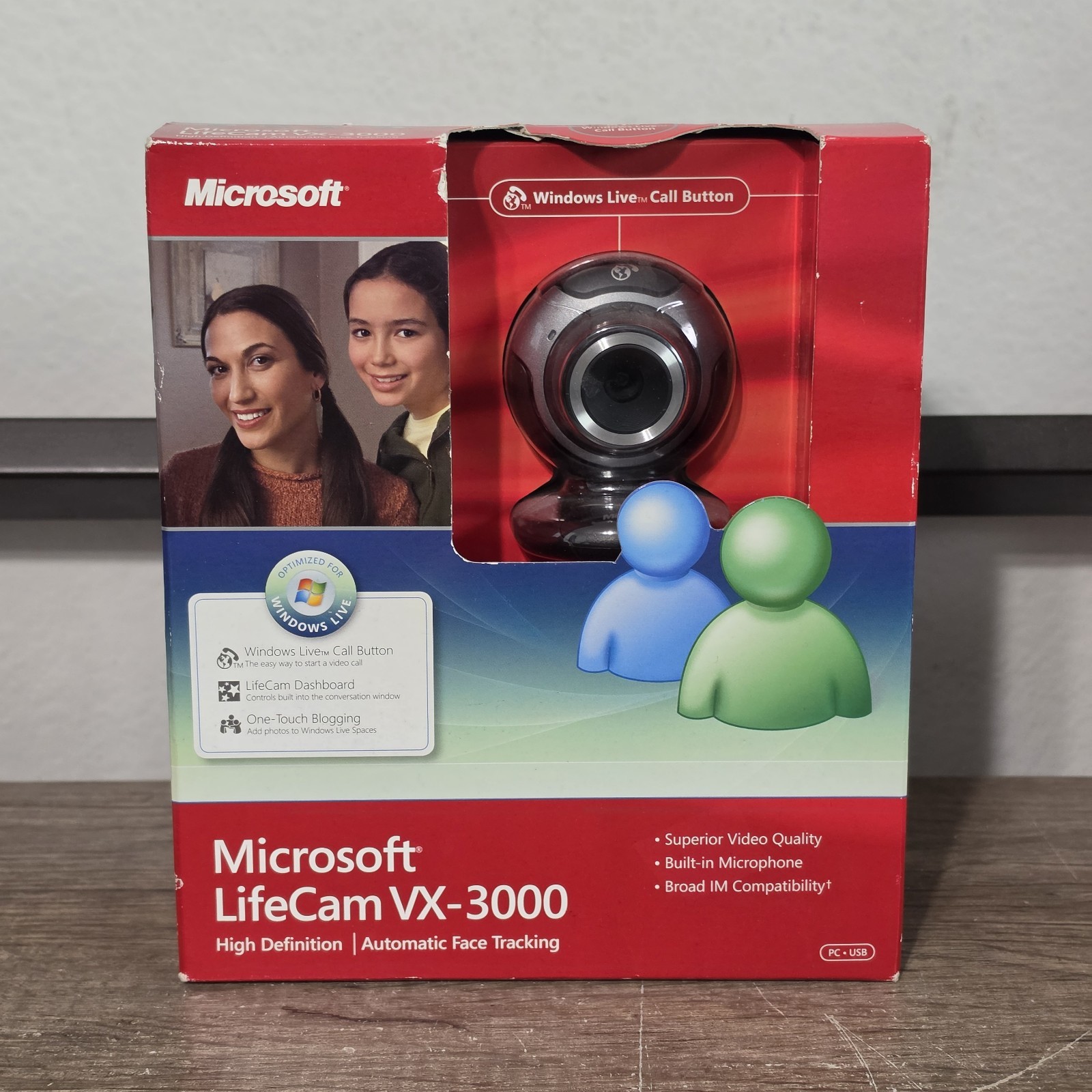 Microsoft LifeCam VX-3000 USB 2.0 High Definition Autofocus Webcam