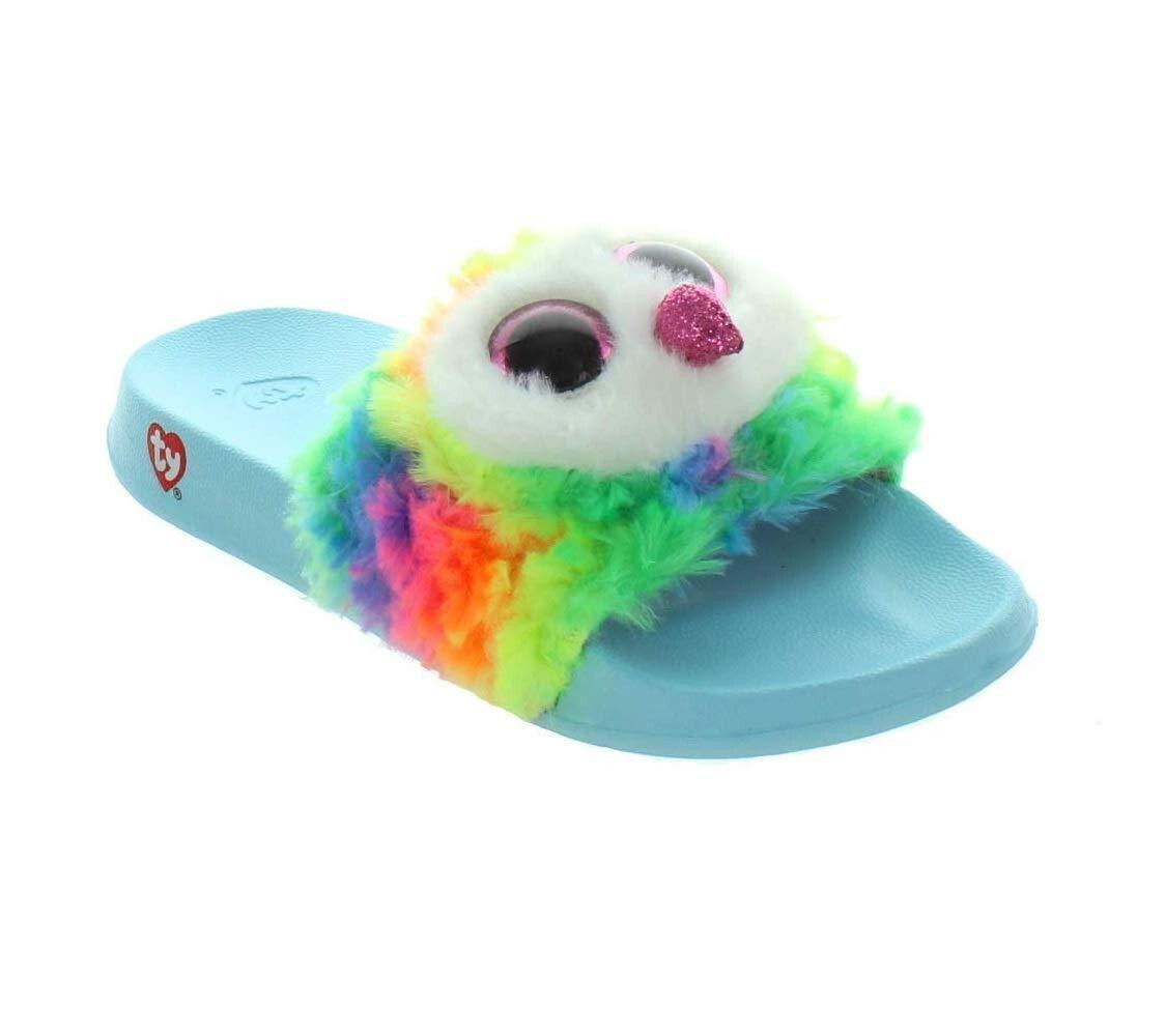 Ty OWEN the Owl Fashion Pool Slides Kids Children's Size 8.125"L Medium (1-3)