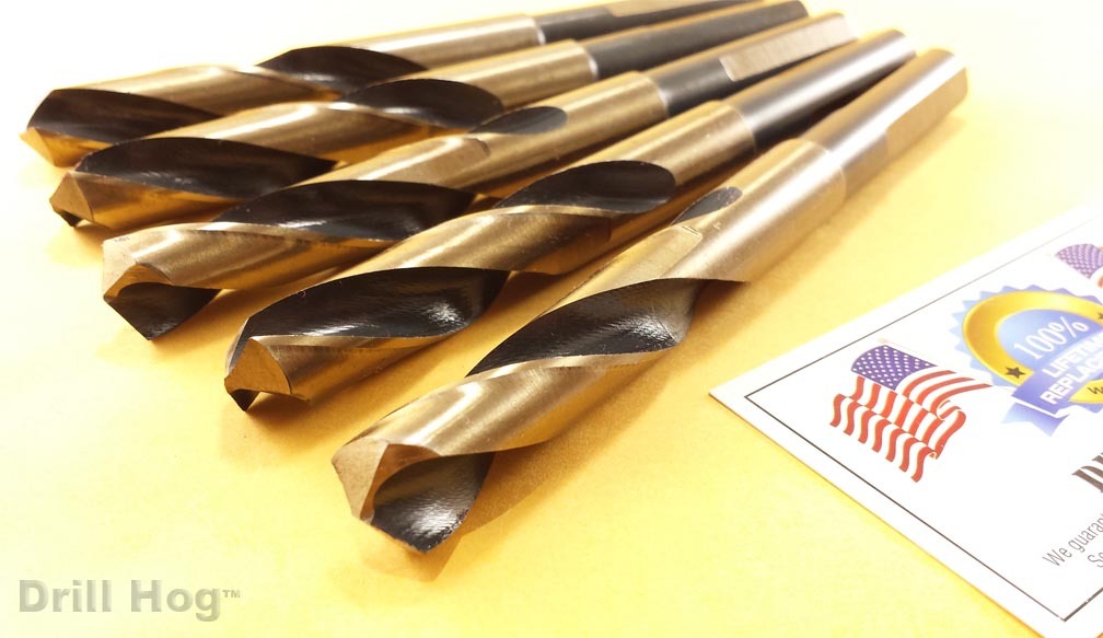 5/8" Drill Bit 5/8 Bit 5/8 Silver & Deming Drill Hog® Lifetime Warranty - 5 Pack