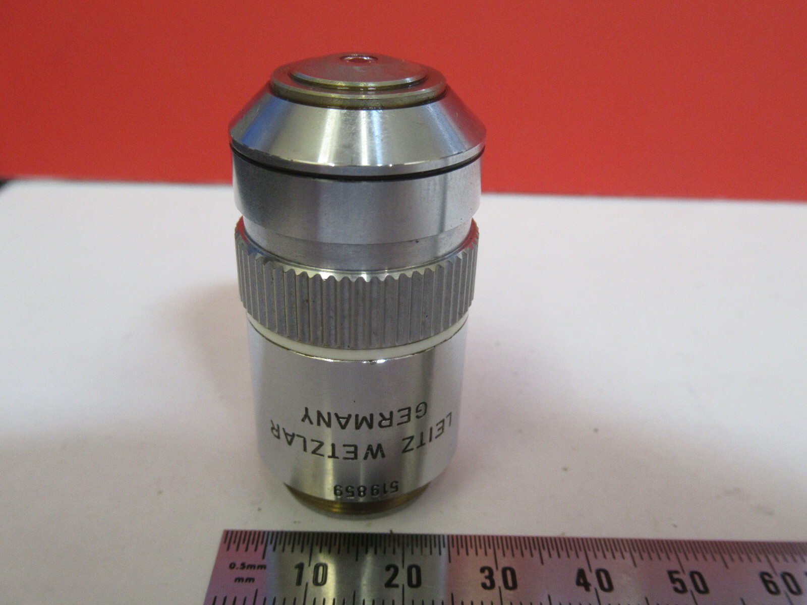 LEITZ WETZLAR OBJECTIVE PLAN 100X /160 LENS MICROSCOPE PART AS PICTURED &B2-A-28