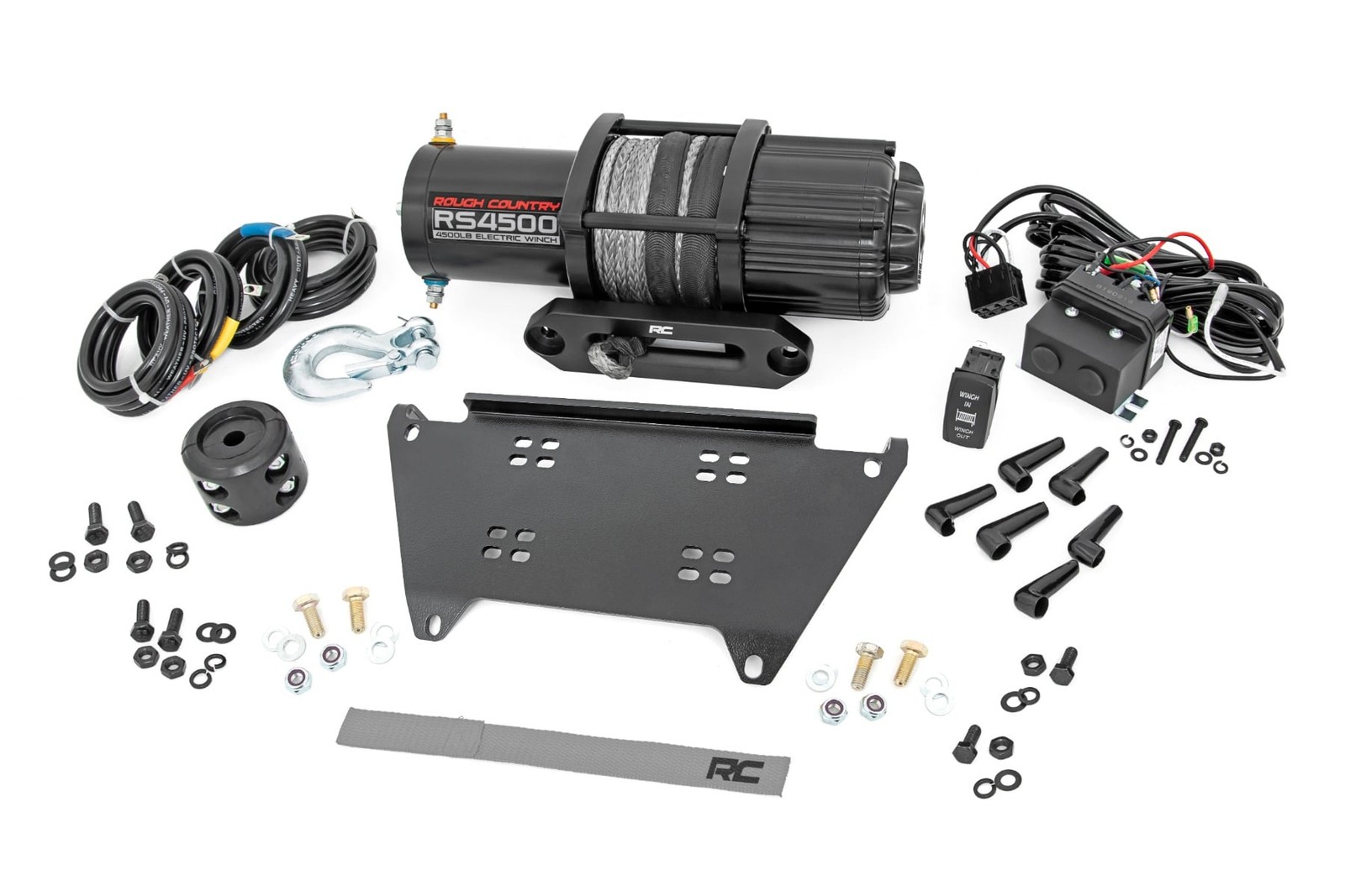 Rough Country 92065 Front Winch Mount Kit w/Winch for Polaris Ranger XP 1000