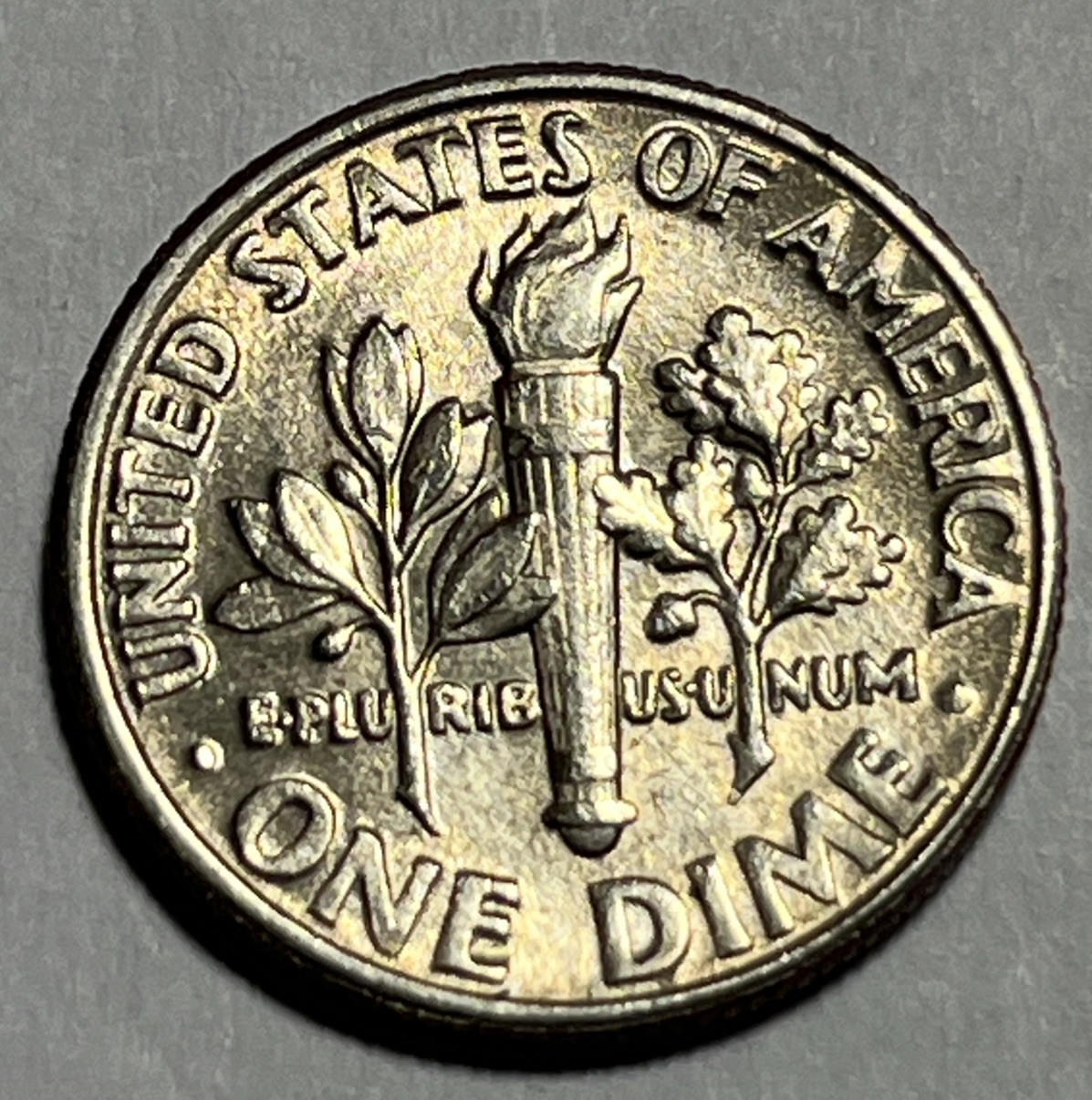 1998 P Roosevelt Dime Errors Weak Strike Through Grease Faint Date & Letters