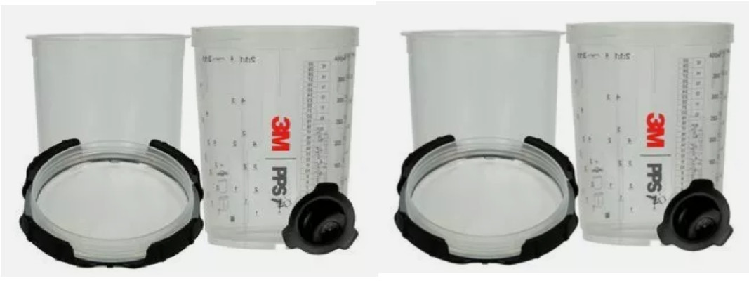 3M 26112 PPS Series 2.0 Spray Cup System Kit Midi Micron Filter (2 Pack)