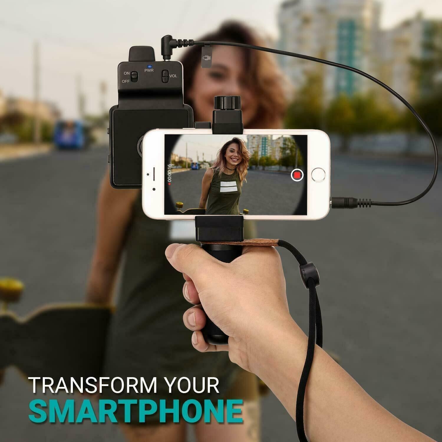 SmartCine Universal Smartphone Video Rig with Microphone, Light, Grip & Lenses
