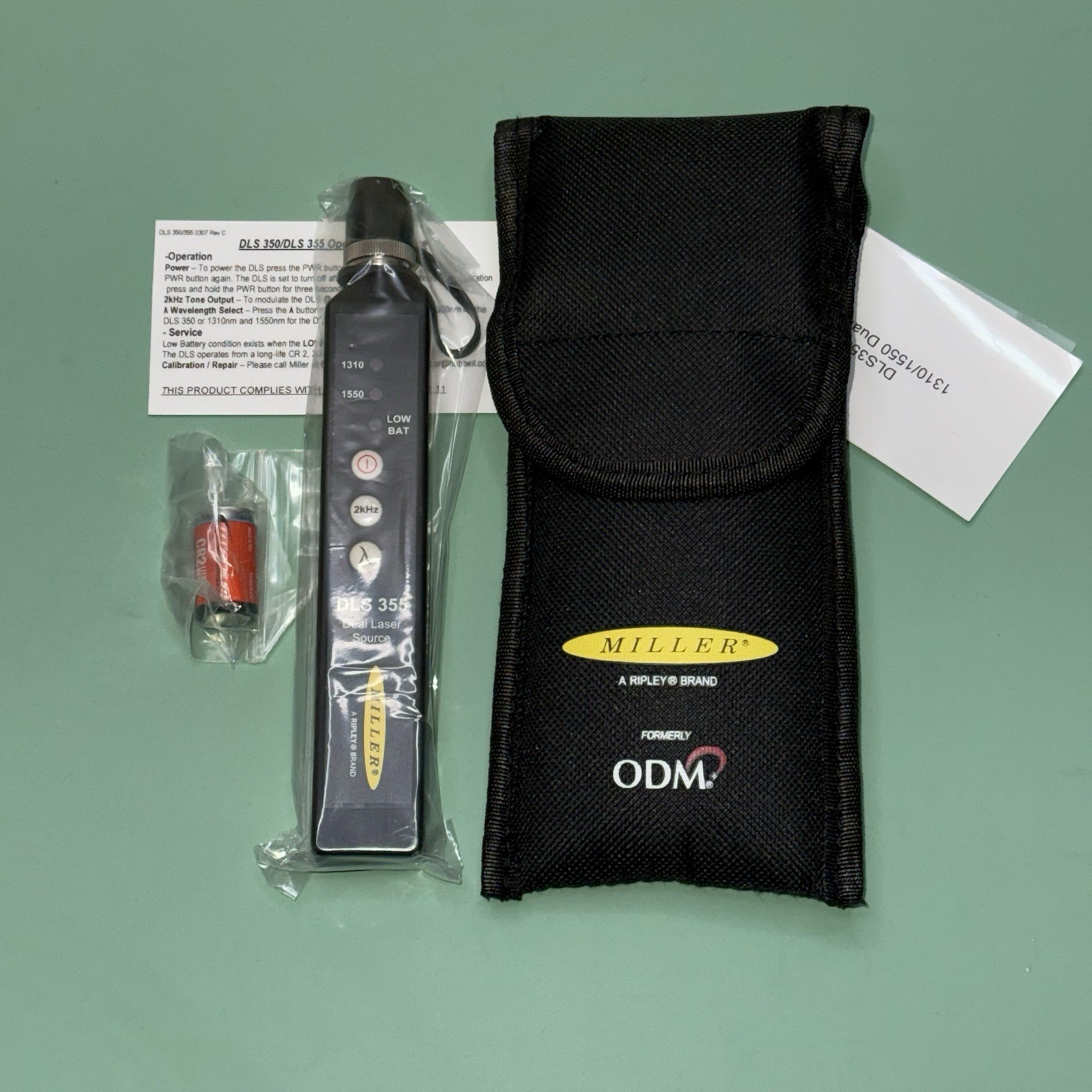 ODM Miller DLS 355 Fiber Optic Tool Dual SM Light Source 1310/1550 DLS355 NEW