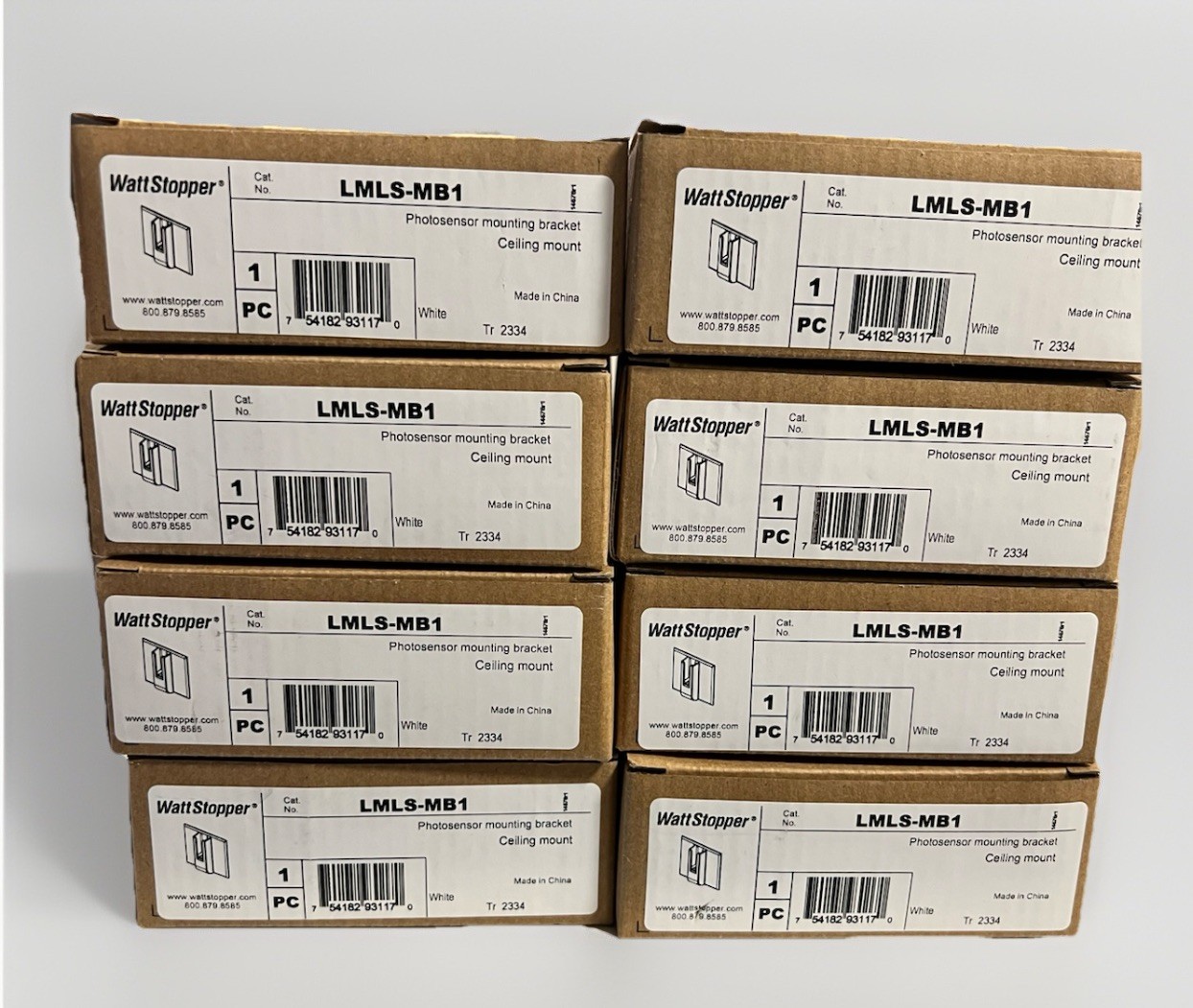 Wattstopper LMLS-MB1 Photosensor Mounting Bracket Ceiling Mount—White - 8 Pieces