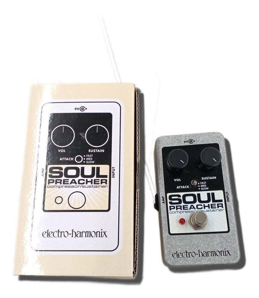 Electro-Harmonix SOUL PREACHER Compressor Effects Pedal Tested & Works 55391
