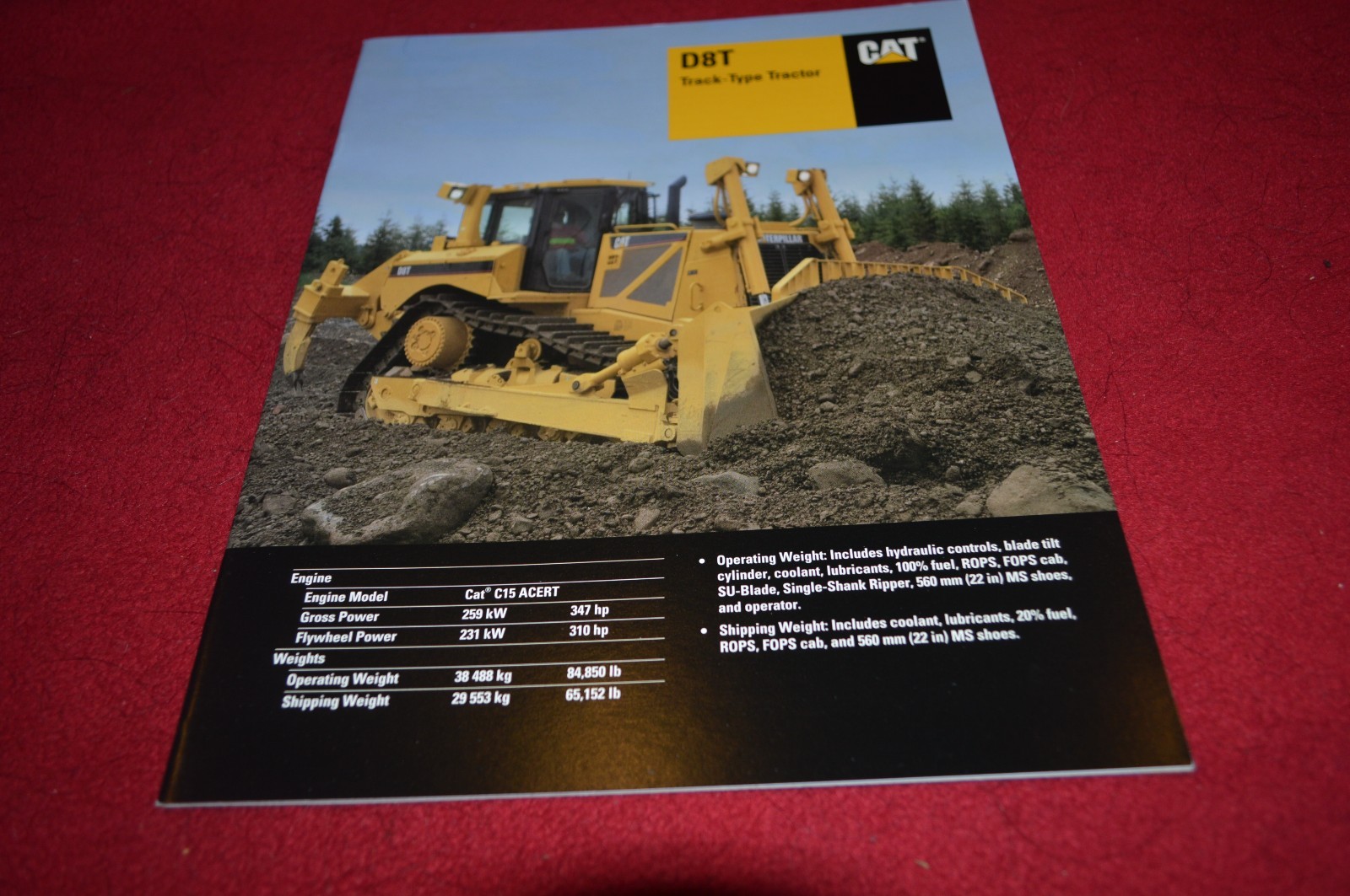 Caterpillar D8T Crawler Dozer Dealer's Brochure DCPA4