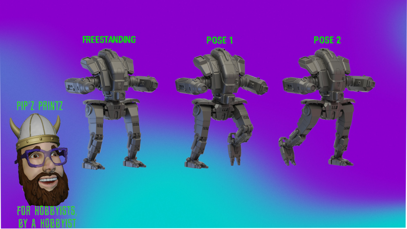 Night Hawk Alternate Mech Model For Battletech 6mm-10mm-15mm RLWS
