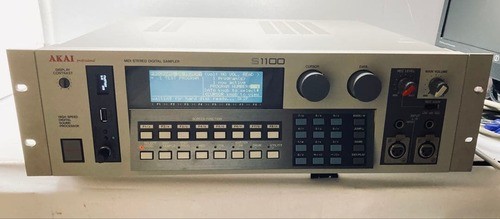 Akai S1100 Vintage Sampler New Backlight Gotek Floppy Emulator Upgraded Memory