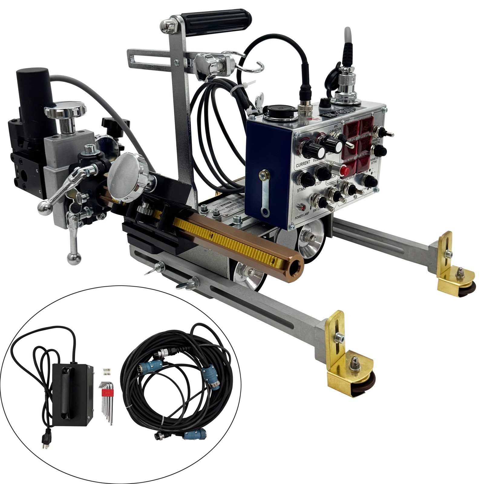 110V HK-8SS-W Swing Type Automatic Welding Trolley Portable Welding Carriage