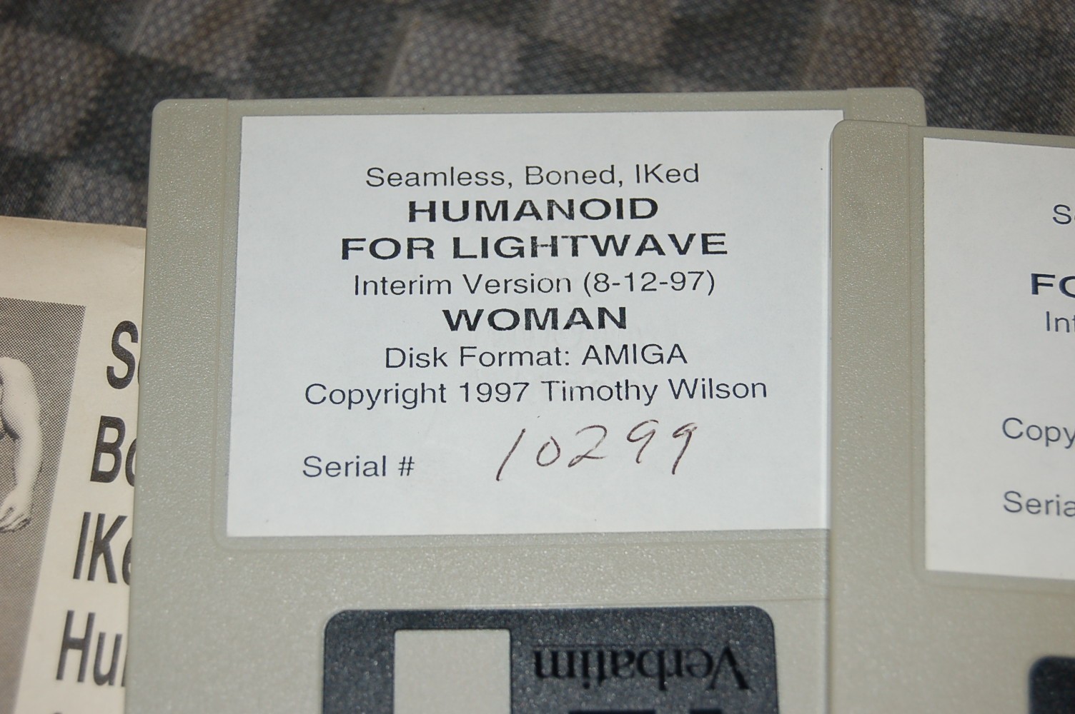 Possbily Rare/HTF Seamless Boned Iked Humanoid for Lightwave Interim Version