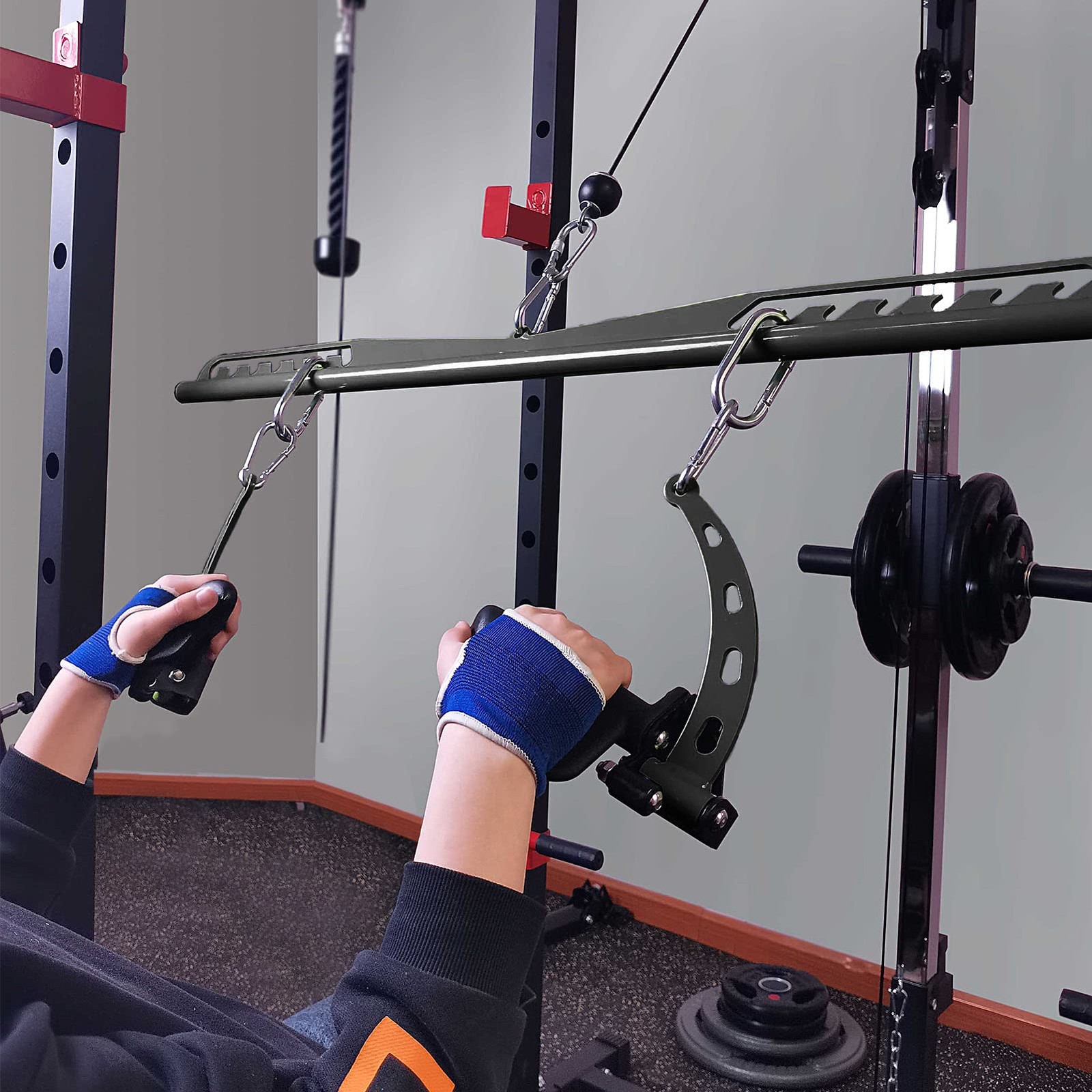 LAT Pulldown Attachments for Cable Pulley System Machine, T-bar Row Landmine ...