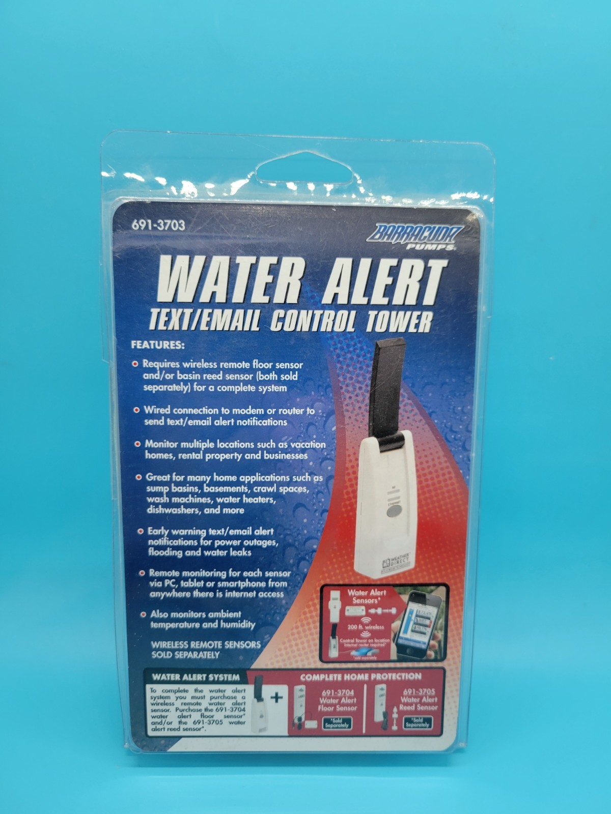 Barracuda Water Detector Text Email Control Tower 691-3703