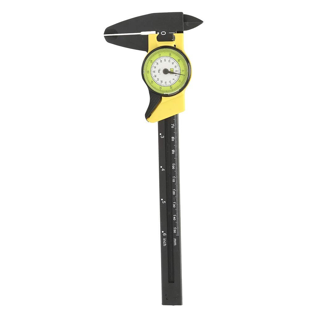 0-150Mm Plastic Dial Vernier, Caliper Measuring Tool Plastic Dial Caliper Cal...