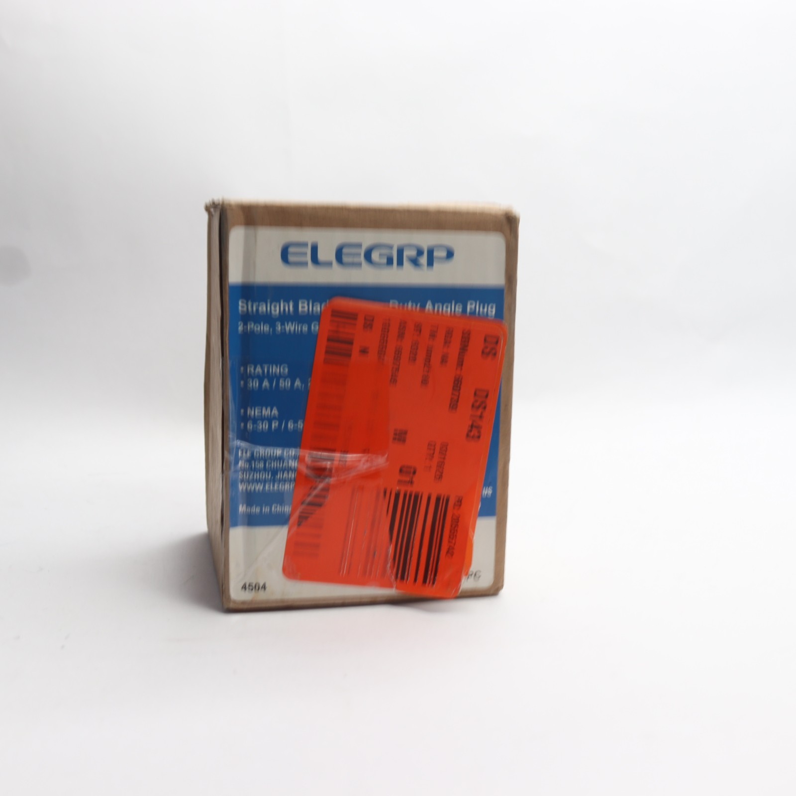 ELEGRP 2-Pole/3-Wire NEMA 6-30P/6-50P Grounded Straight Blade Angle Plug