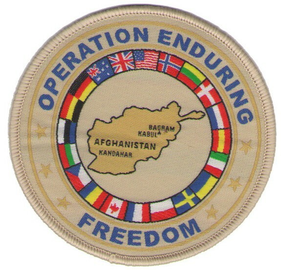 Military Afghanistan Coalition Forces Patch Operation Enduring Freedom OEF NATO