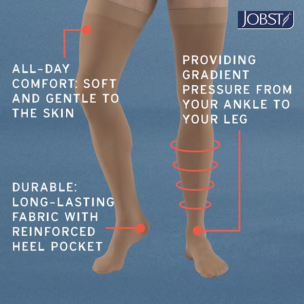 Jobst Relief 20-30 mmHg Thigh Highs CT Compression Socks - All Colors & Sizes