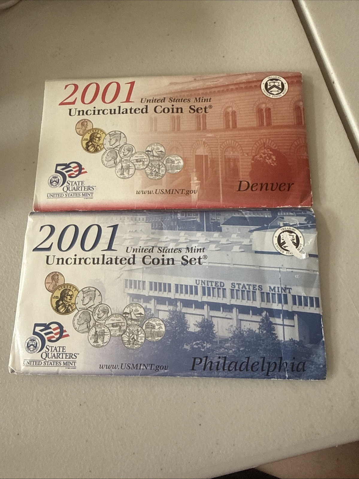 2001 Uncirculated Coin Set U.S Mint Original Government Packaging OGP