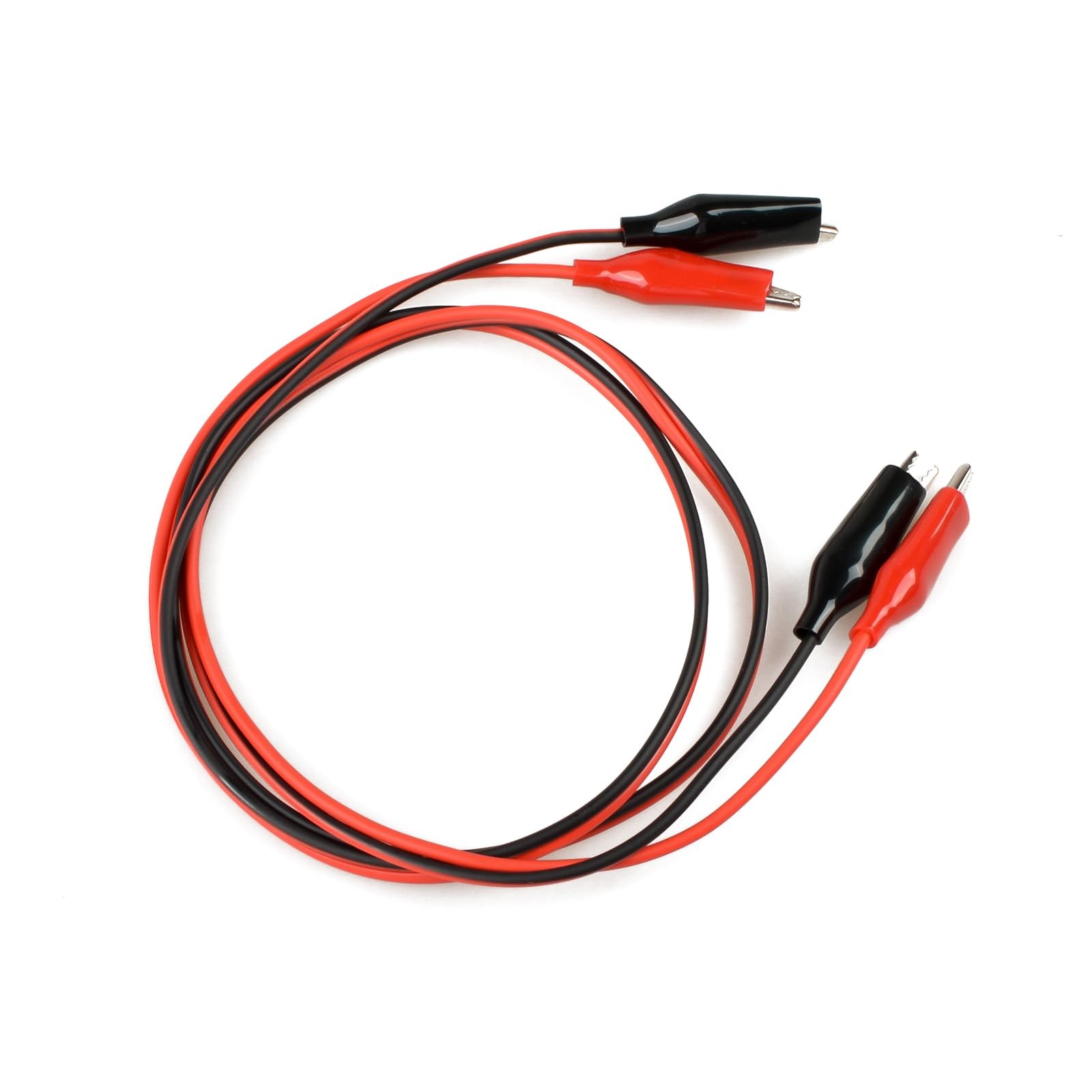 6 PCS Alligator Clips Wires Test Cable Red Black 100cm/39.4 Inch Long Leads