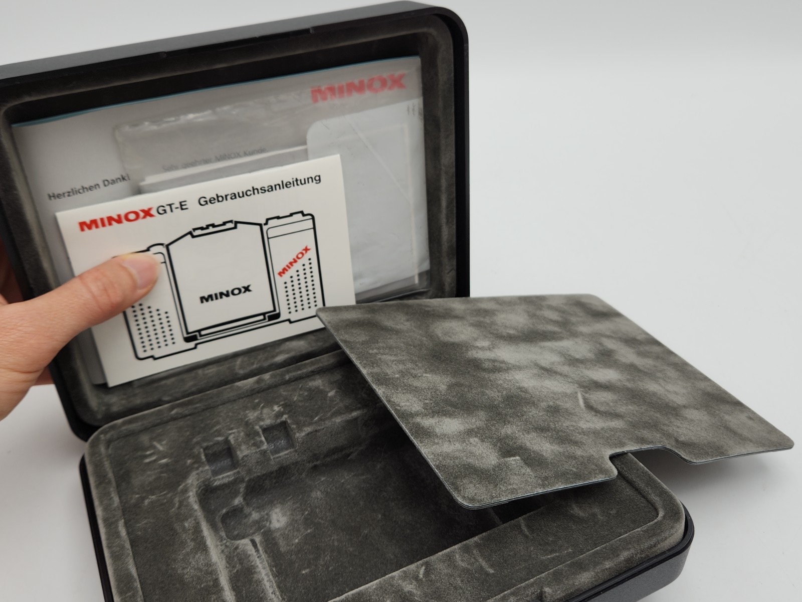 Box ONLY - Minox 35 GT-E Plastic Display Case for Subminiature Camera Germany