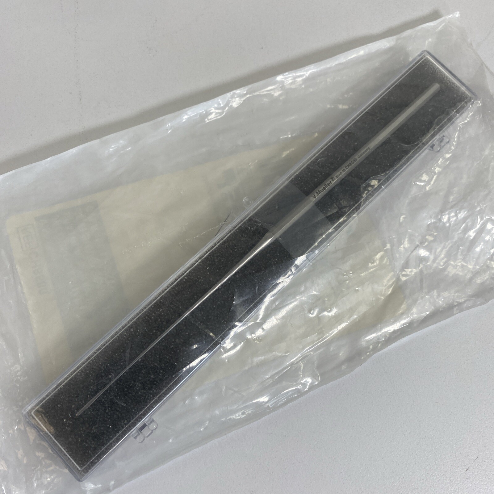 V. Mueller CH8580 Jacobson Endarterectomy Spatula, 7", Semi-Sharp Blade, Germany