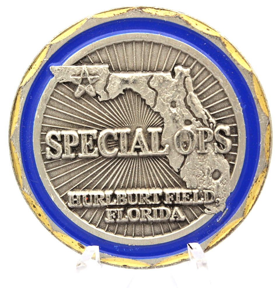 US Air Force Special Ops Hurlburt Field Challenge Coin 1.6” Copper